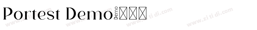 Portest Demo字体转换 Portest Demo字体转换